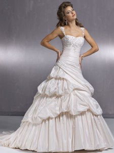 A Maggie Sottero wedding gown, which inweddingdress.com put as a photograph for one of their items.